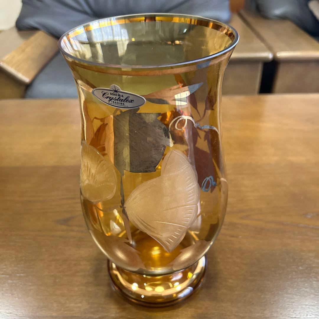 Bohemia リードクリスタルガラス 花瓶