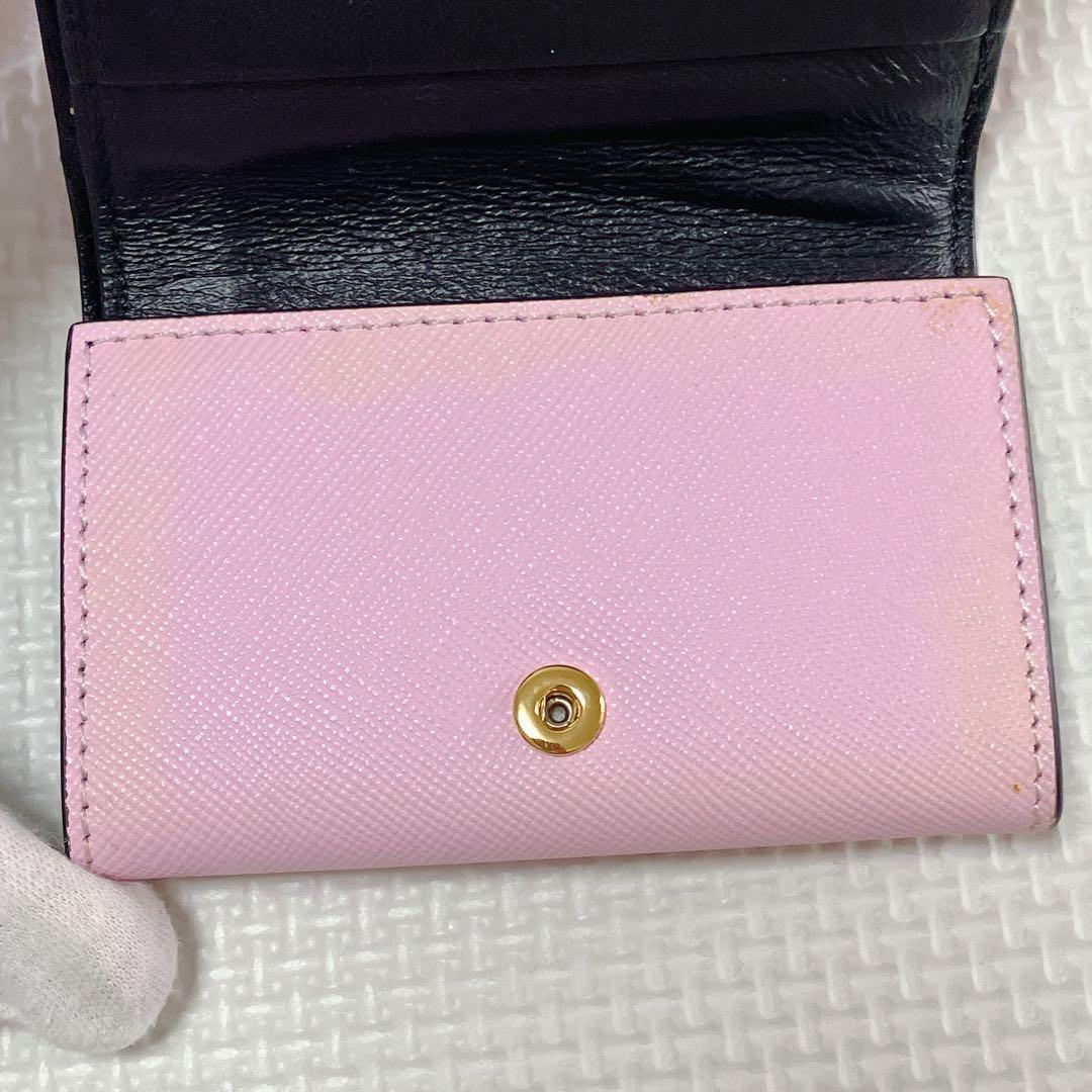・未使用　MARNI マルニ　レザー三つ折り財布　マルチカラー　ミニ財布