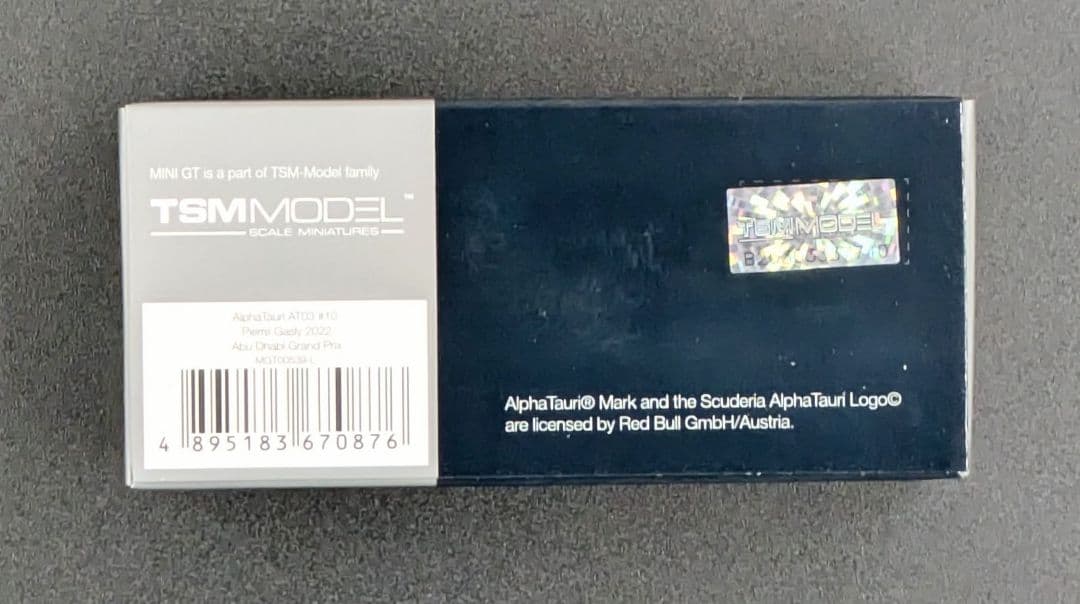ミニカー MINI GT AlphaTauri AT03 #10 Pierre Gasly