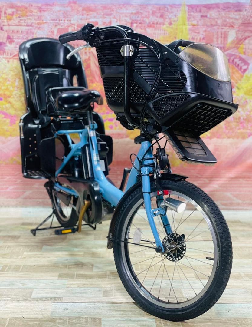 K3136 [大容量 12.3Ah]電動自転車ヤマハパスキス 子供乗せ20インチ