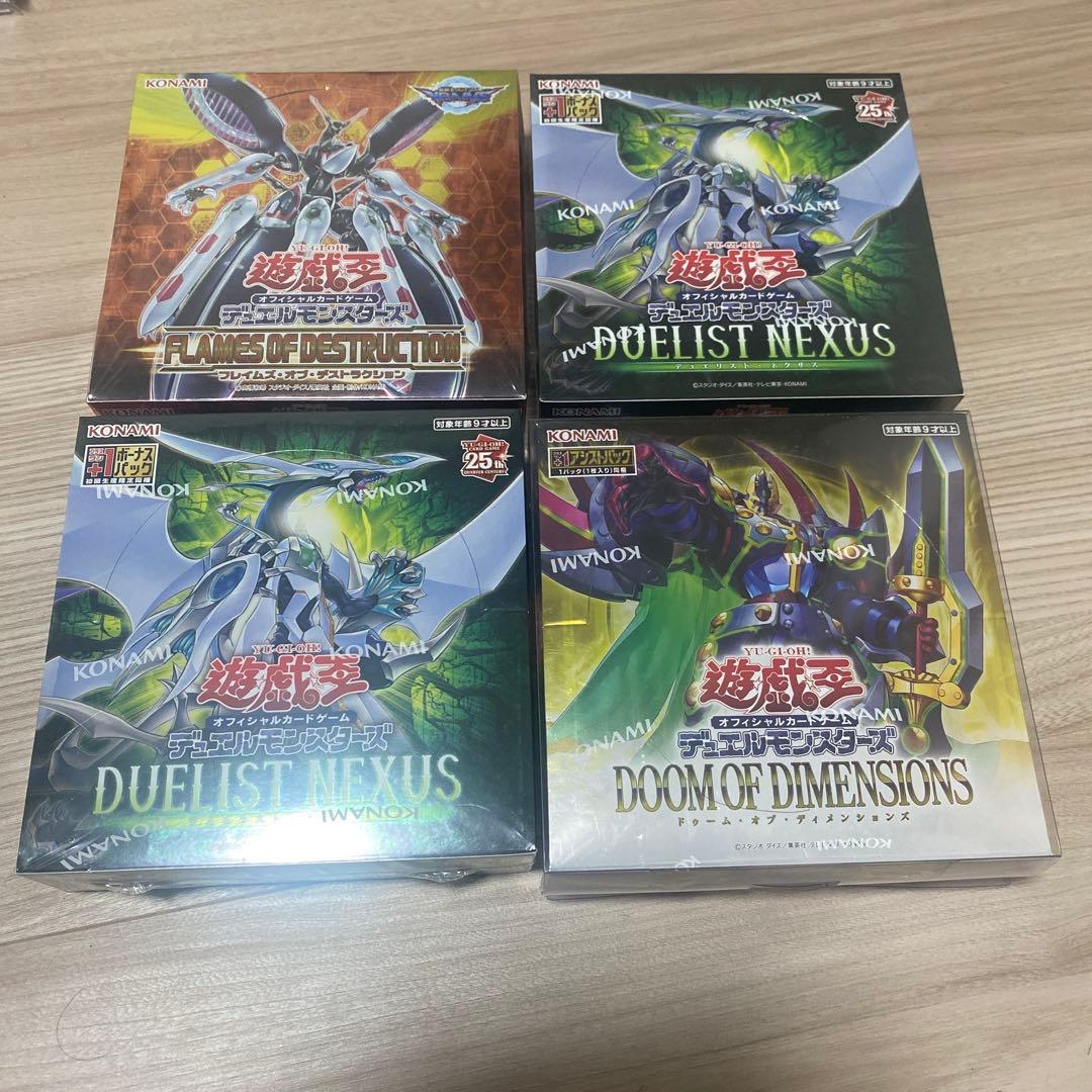 【新品未開封、未使用】遊戯王 フレイムズ デゥエリスト等4box