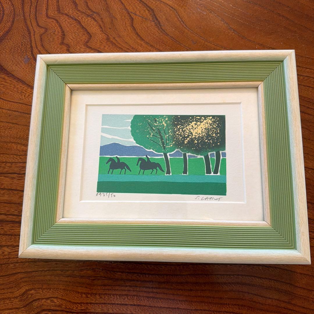 EA35/50 版画　リトグラフ　ラシス　直筆サイン有り　美品　希少枚数