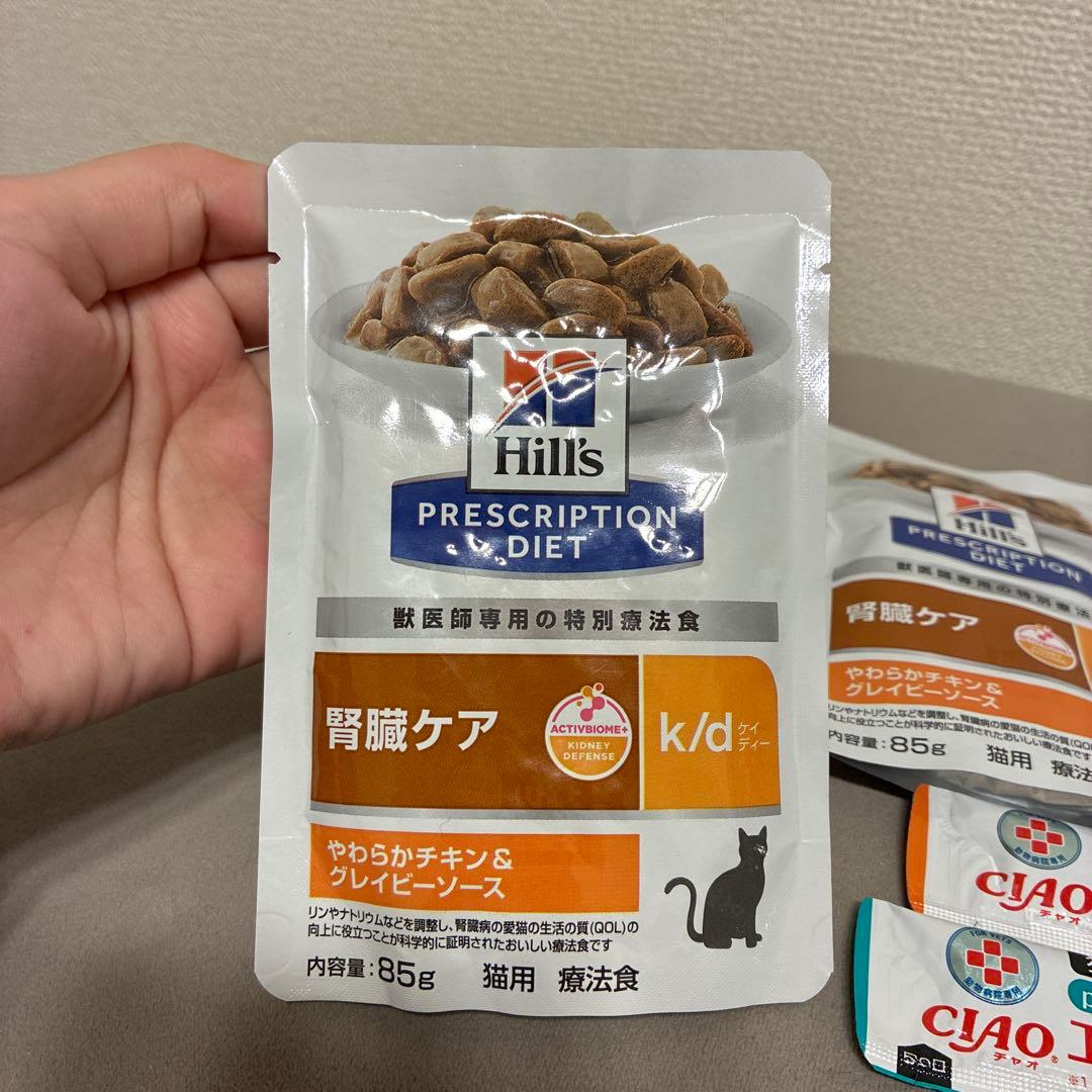 ヒルズ　腎臓ケア　4kg （9割残）　パウチ　その他セット