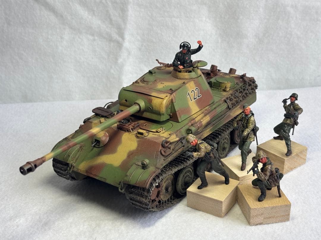 1／３５ドイツ陸軍パンサーG戦車プラモデル完成品