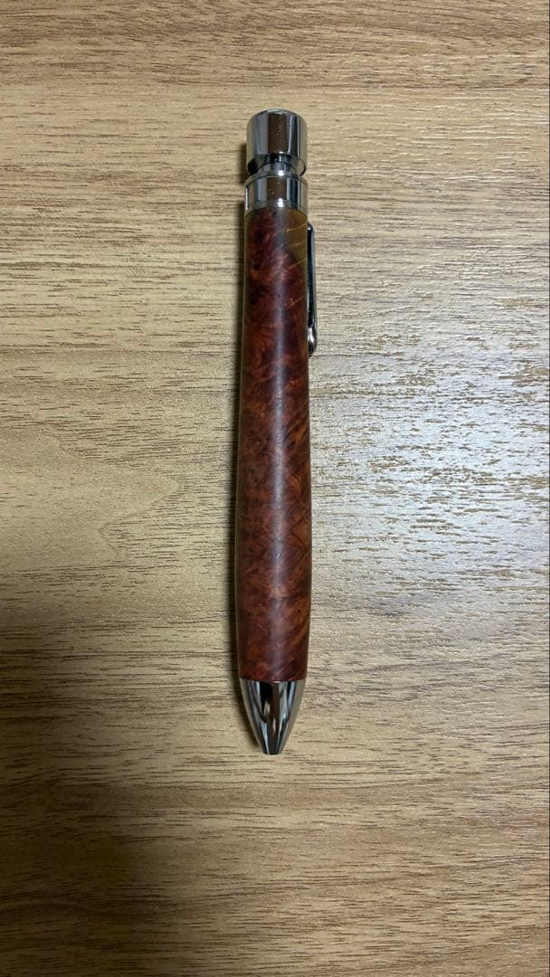 ※再値下げ 工房楔 多機能ペン グラッソ 花梨紅白こぶ杢