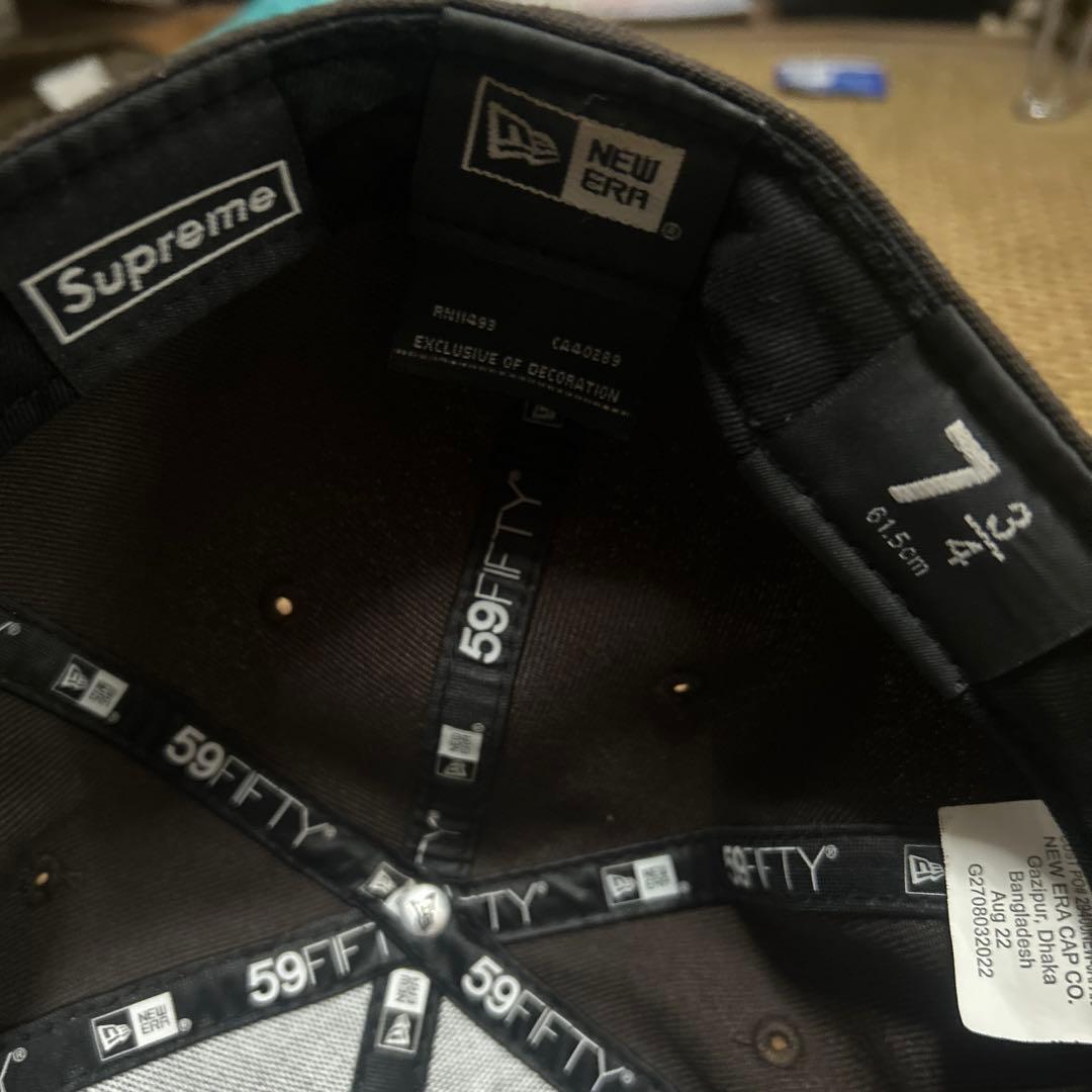 Supreme Sロゴ new era 59fifty 7 3/4 デビル