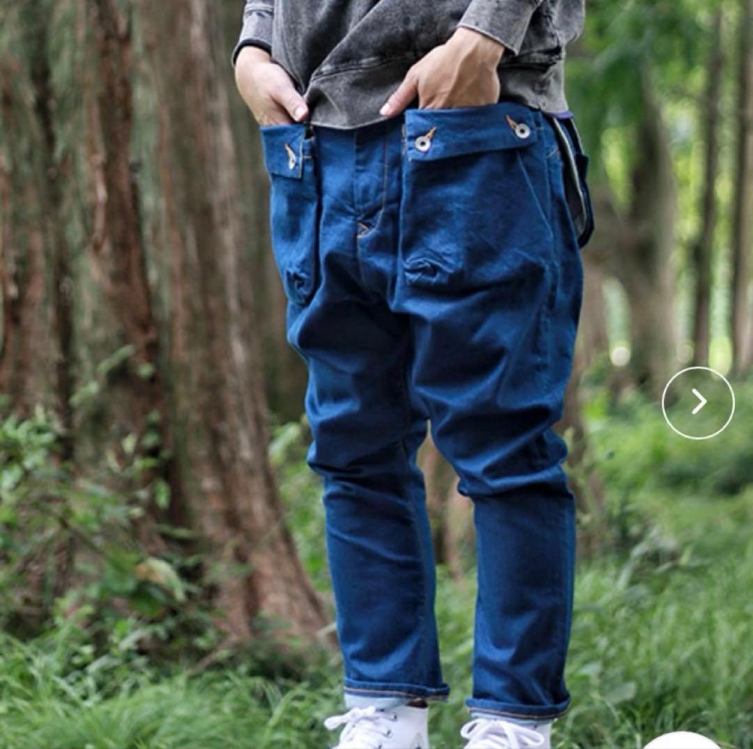 サイズ：30×19　NATAL DESIGN　G55　サルエル フラップデニム