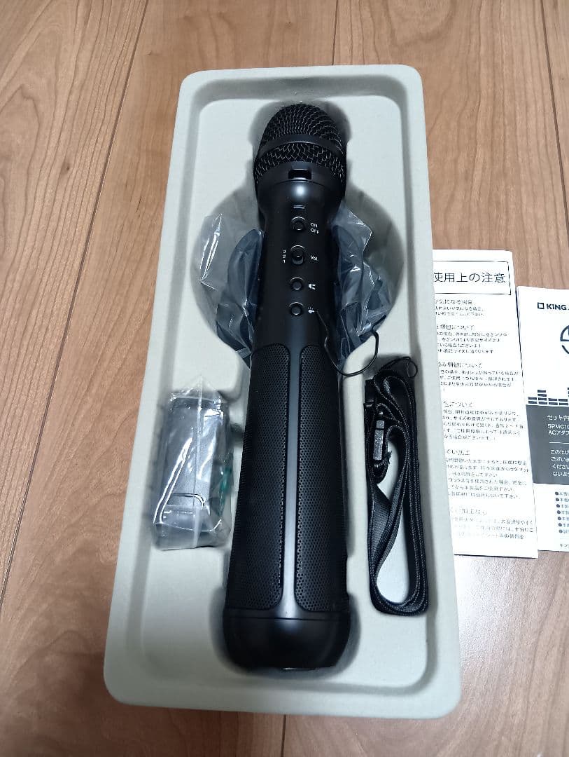 【TAK】キングジム スピーカー付きマイク SPMC10 クロ