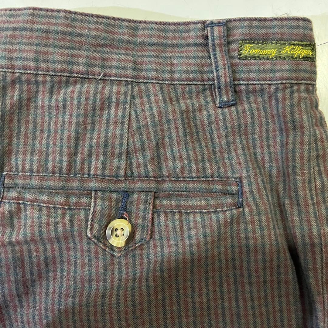 90s   チノパン チェック ワイド baggy