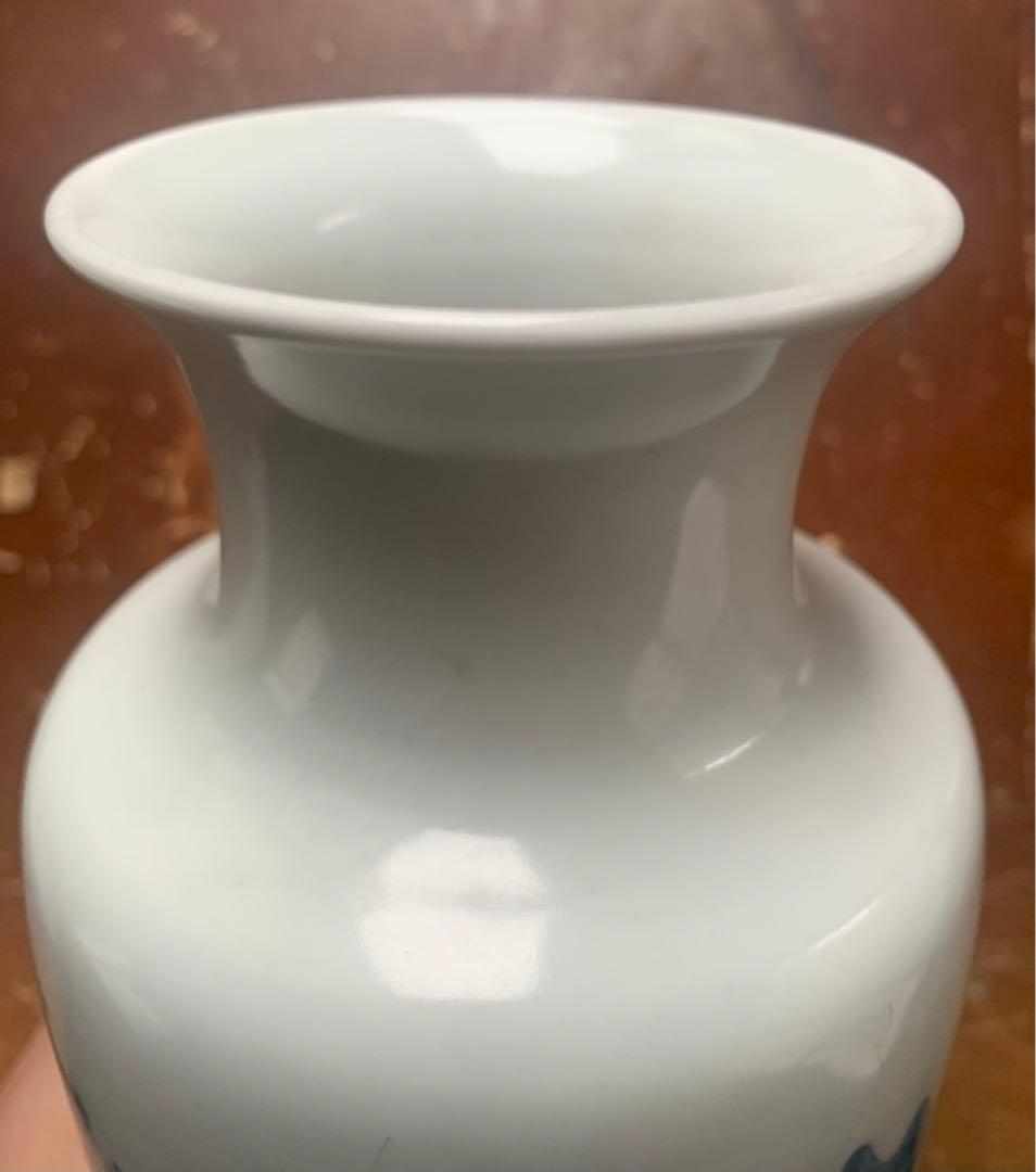 中国清時代末期染付花瓶（Ronbin）