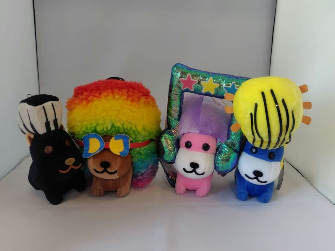 希少 レア レトロ アフロ犬 ぬいぐるみ セット music 4点