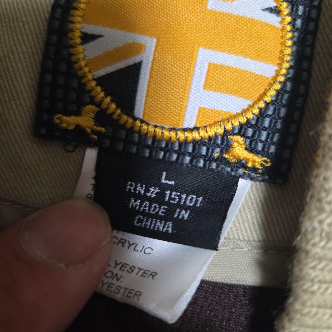 akademiks アカデミクス キルティングジャケット L ベージュ Y2K