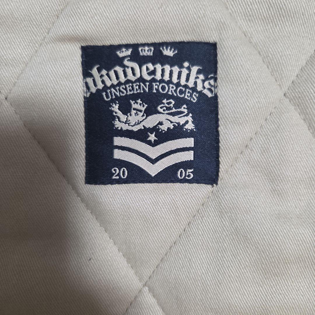 akademiks アカデミクス キルティングジャケット L ベージュ Y2K