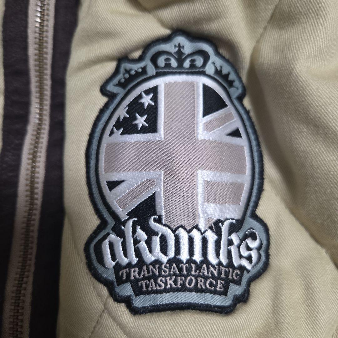 akademiks アカデミクス キルティングジャケット L ベージュ Y2K