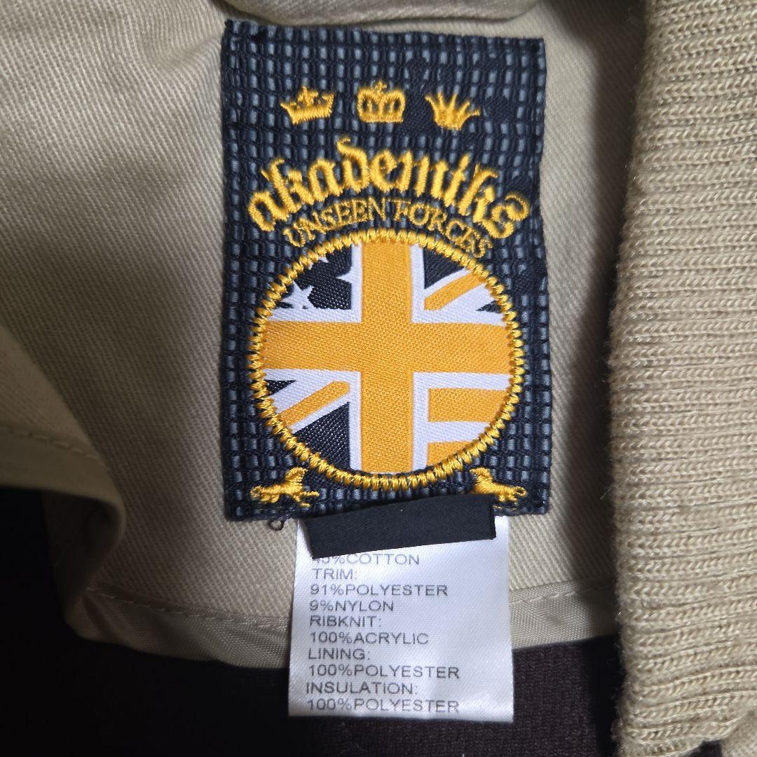 akademiks アカデミクス キルティングジャケット L ベージュ Y2K