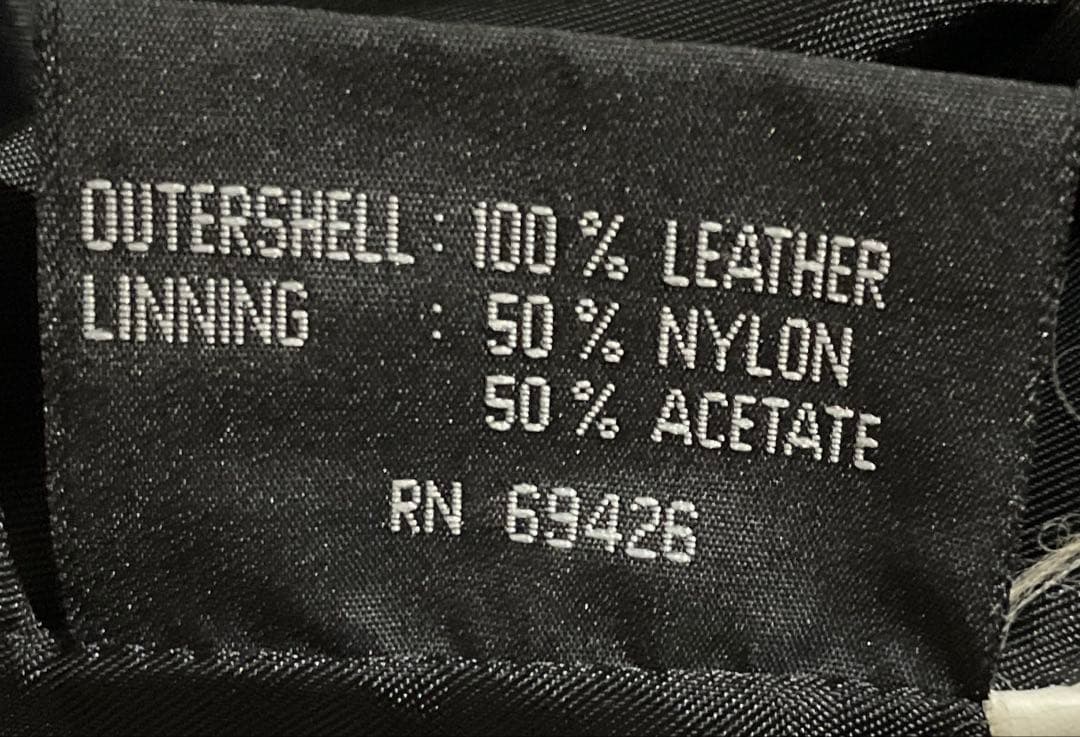 TANNERY WESTの最高峰羊レザーブルゾンジャケット黒　M