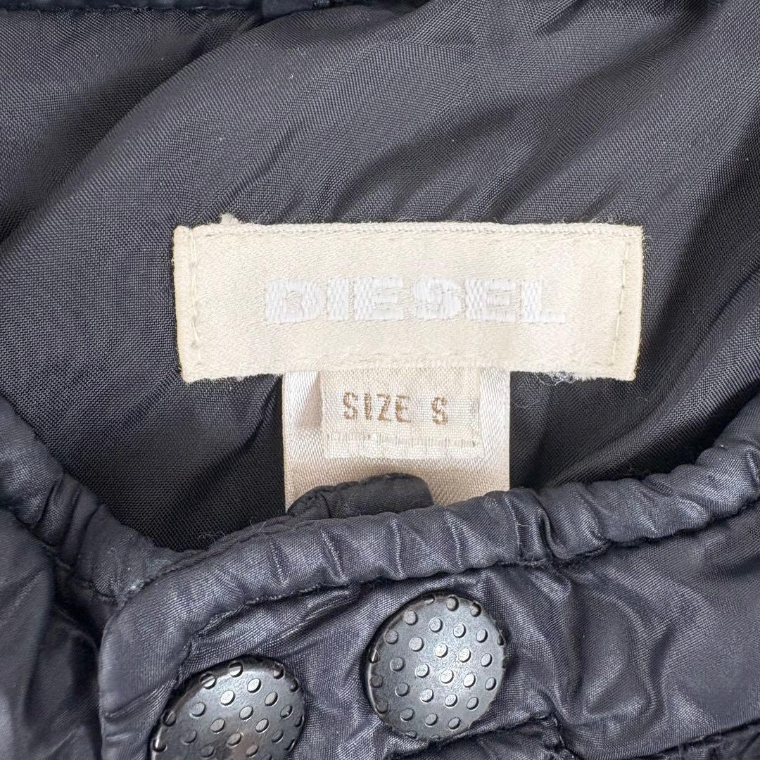 DIESEL ナイロン ライダースジャケット y2k S ギミック グランジ