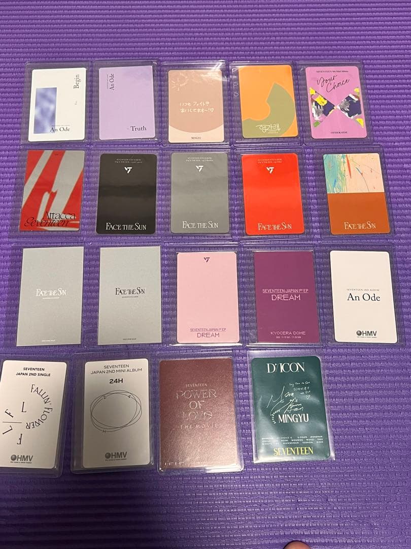 seventeen ミンギュcdトレカ、コンサートトレカ等セット