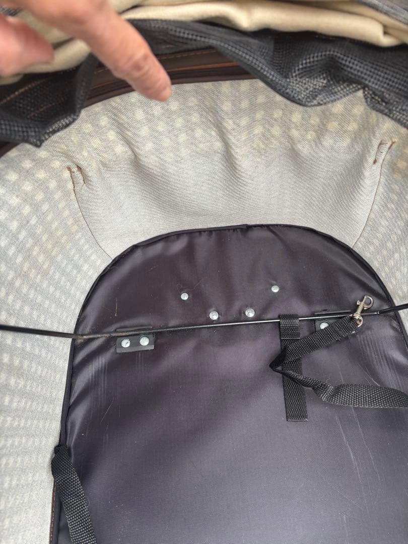 週末セール取説有　便利ペットカート　Lサイズ4輪2way 多機能おしゃれ千鳥格子