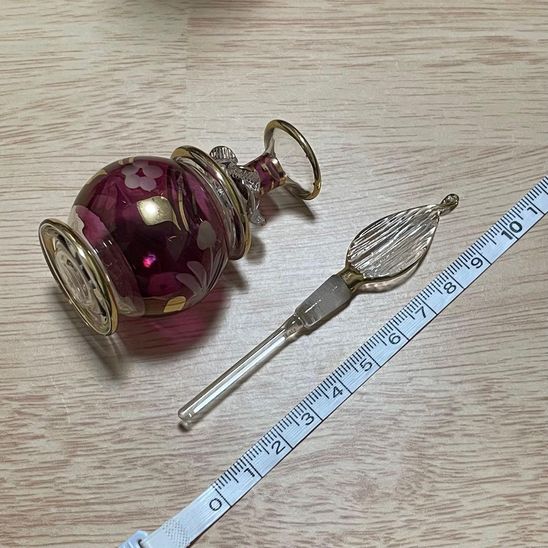 エジプト　香水瓶　ガラスボトル　ガラス工芸　アートグラス　合計9本セット　未使用