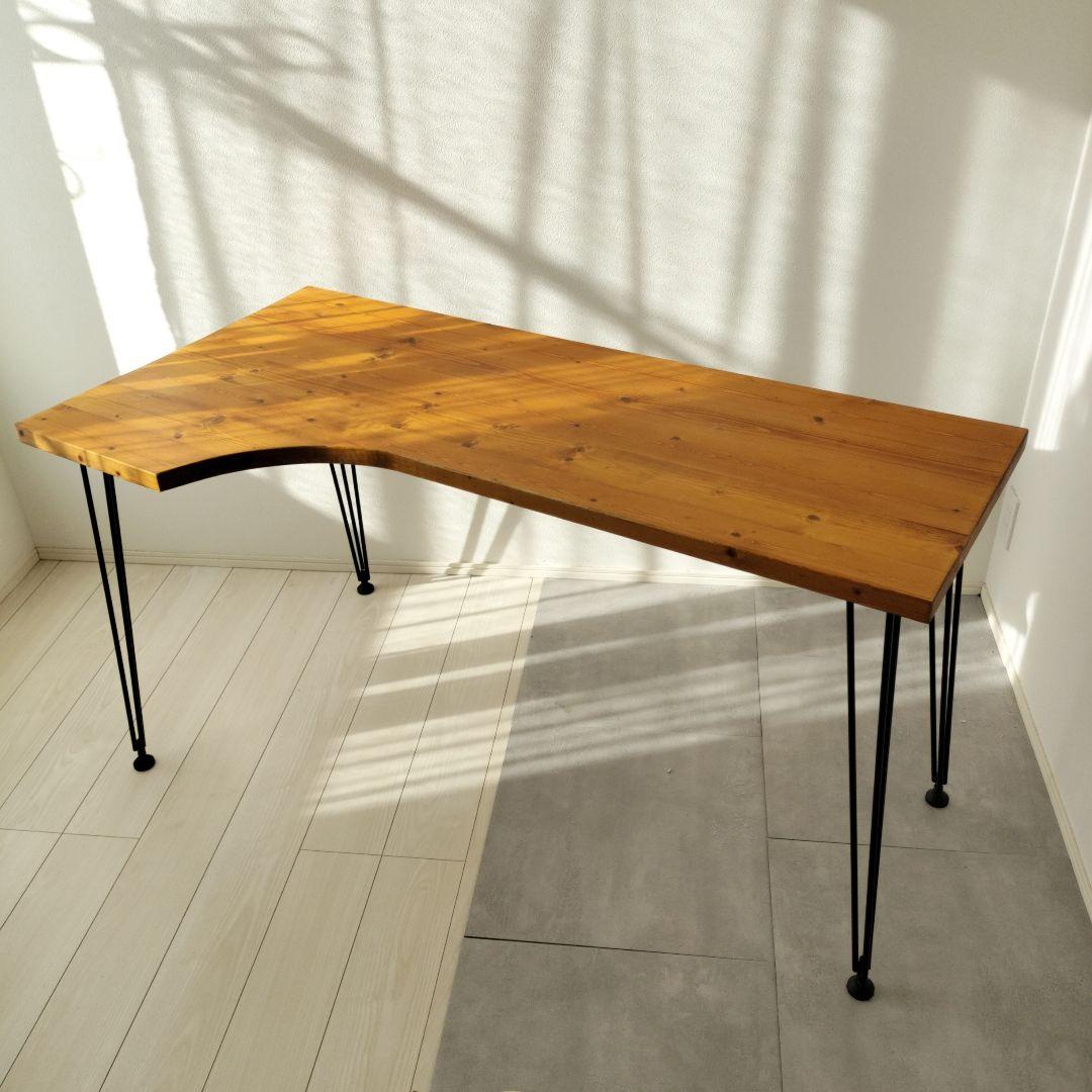 LOWYA ロウヤ ワークデスク ヴィンテージ L字 天然木 幅140