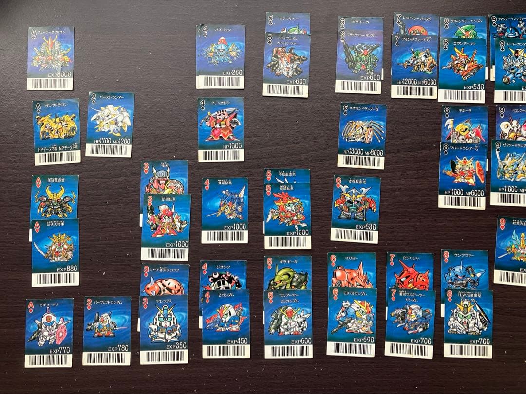 バンダイ SDガンダム トランプ バーコード シール