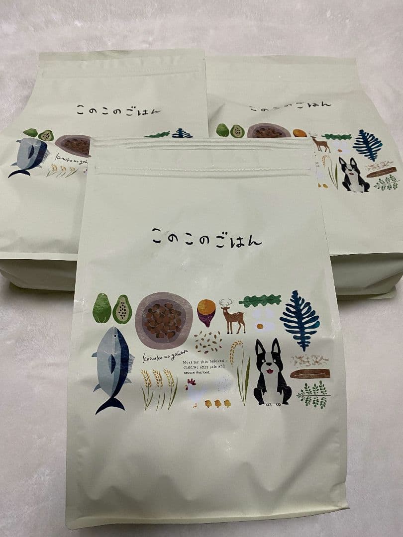 コノコトトモニ このこのごはん1kg×3袋 小型犬用ドッグフード