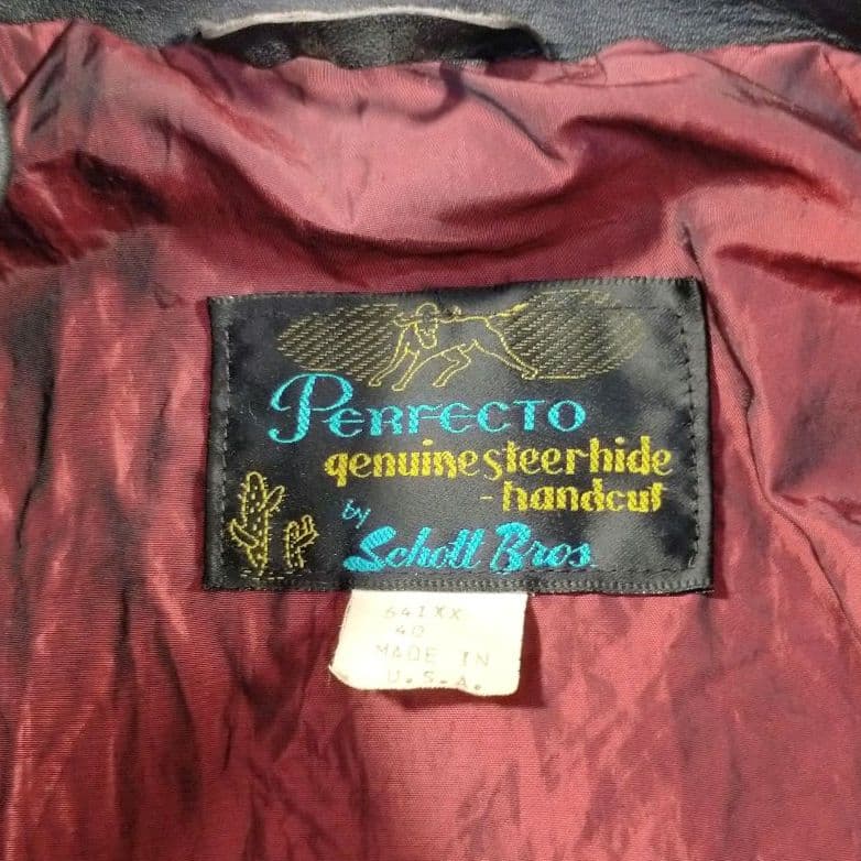 ぴ*】様 Schott ショット シングルライダース 641XX サボテンタグ