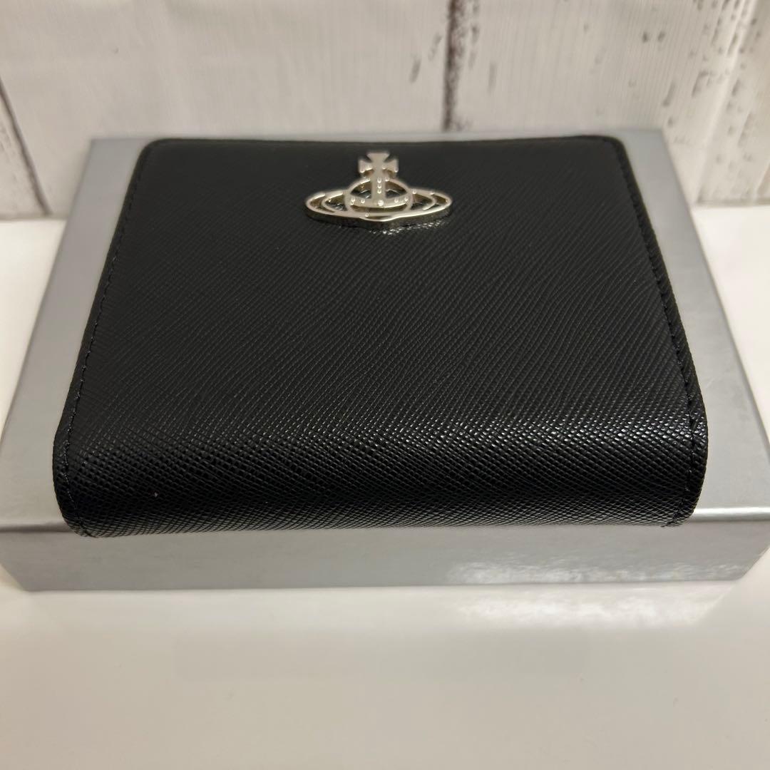 【ショッパー付き】Vivienne Westwood♡二つ折り財布♡ブラック
