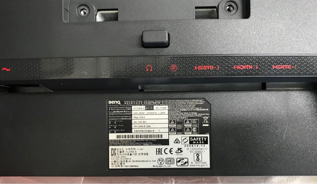 BENQ XL2546K PCモニターセット