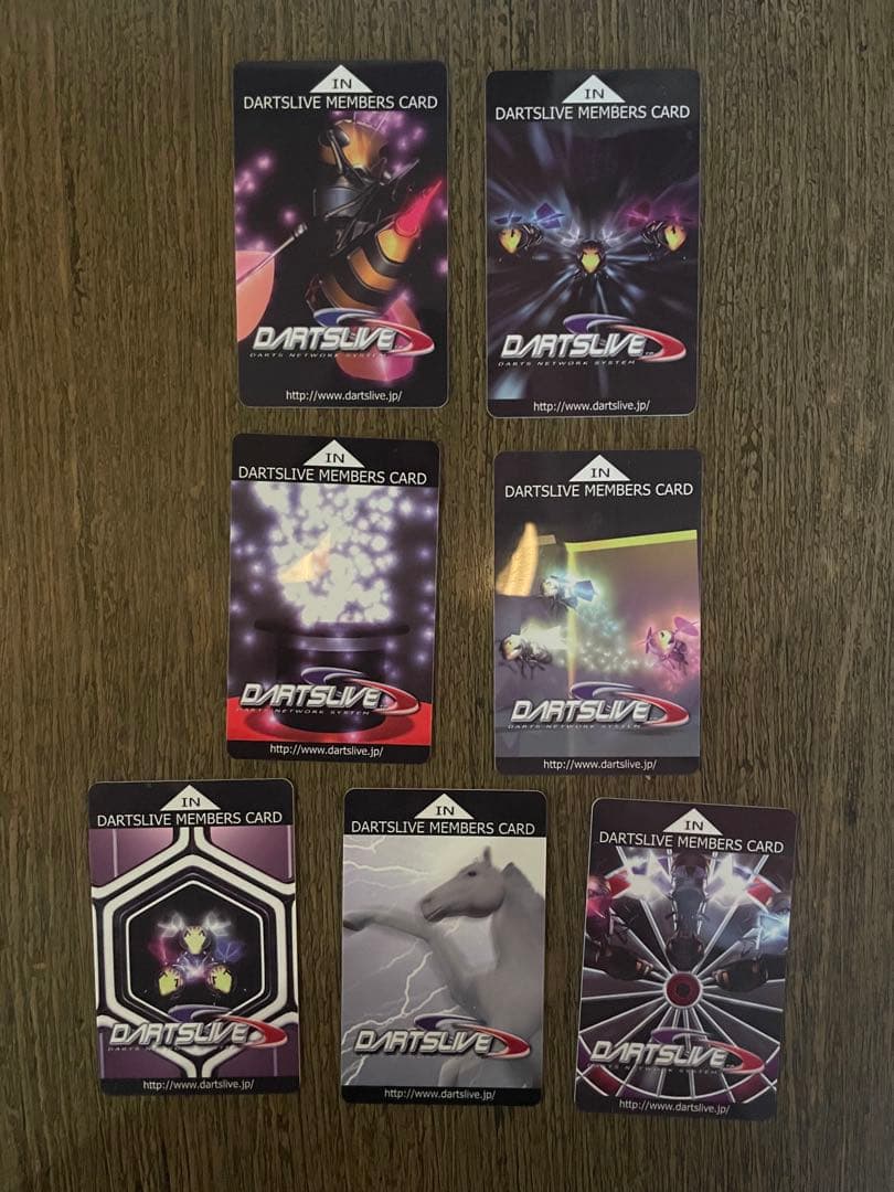新品未使用　初期ダーツライブカード 7枚セット