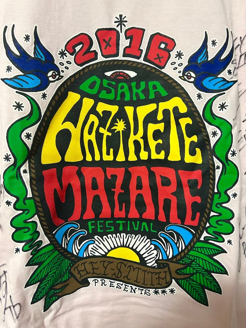 【メンバー全員サイン入り】 HEY-SMITH 半袖 Tシャツ