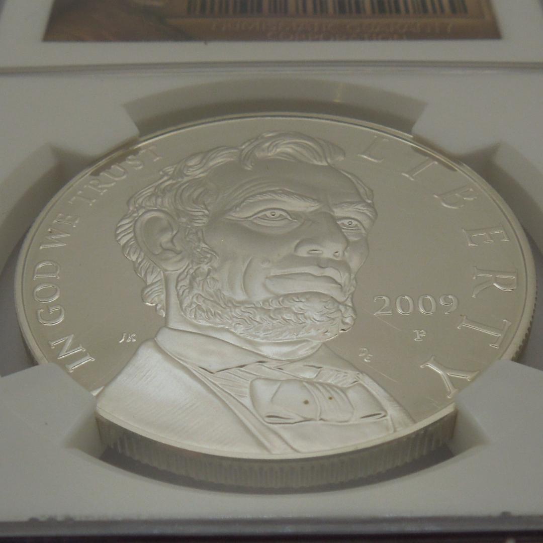 ★最高鑑定 2009年 アメリカ リンカーン 1ドル 銀貨 NGC PF70