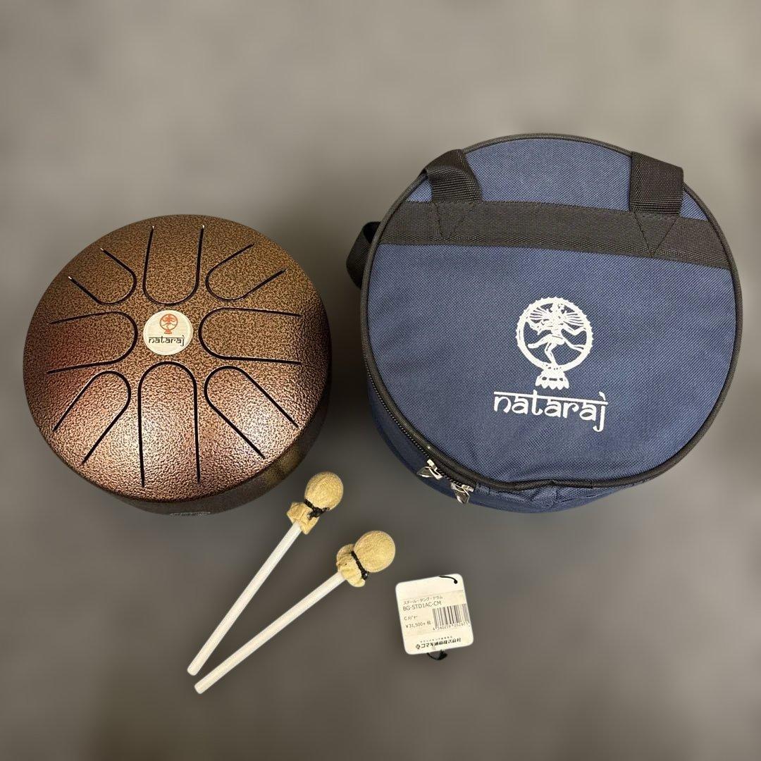 即決 nataraj タングドラム 打楽器