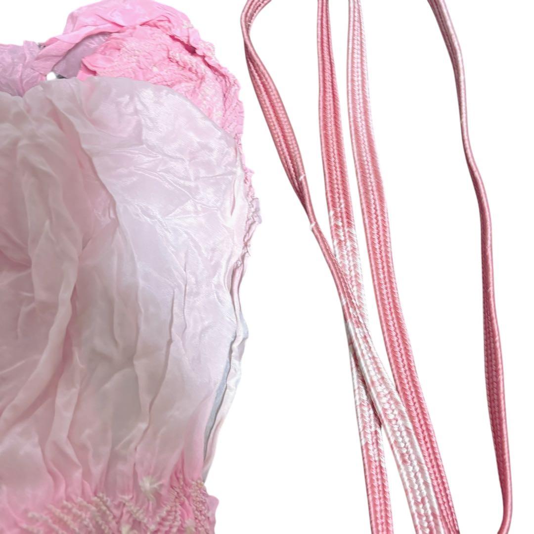 新品　ほぼ美品　袷　正絹　辻が花　訪問着　フルセット　4点　裄68