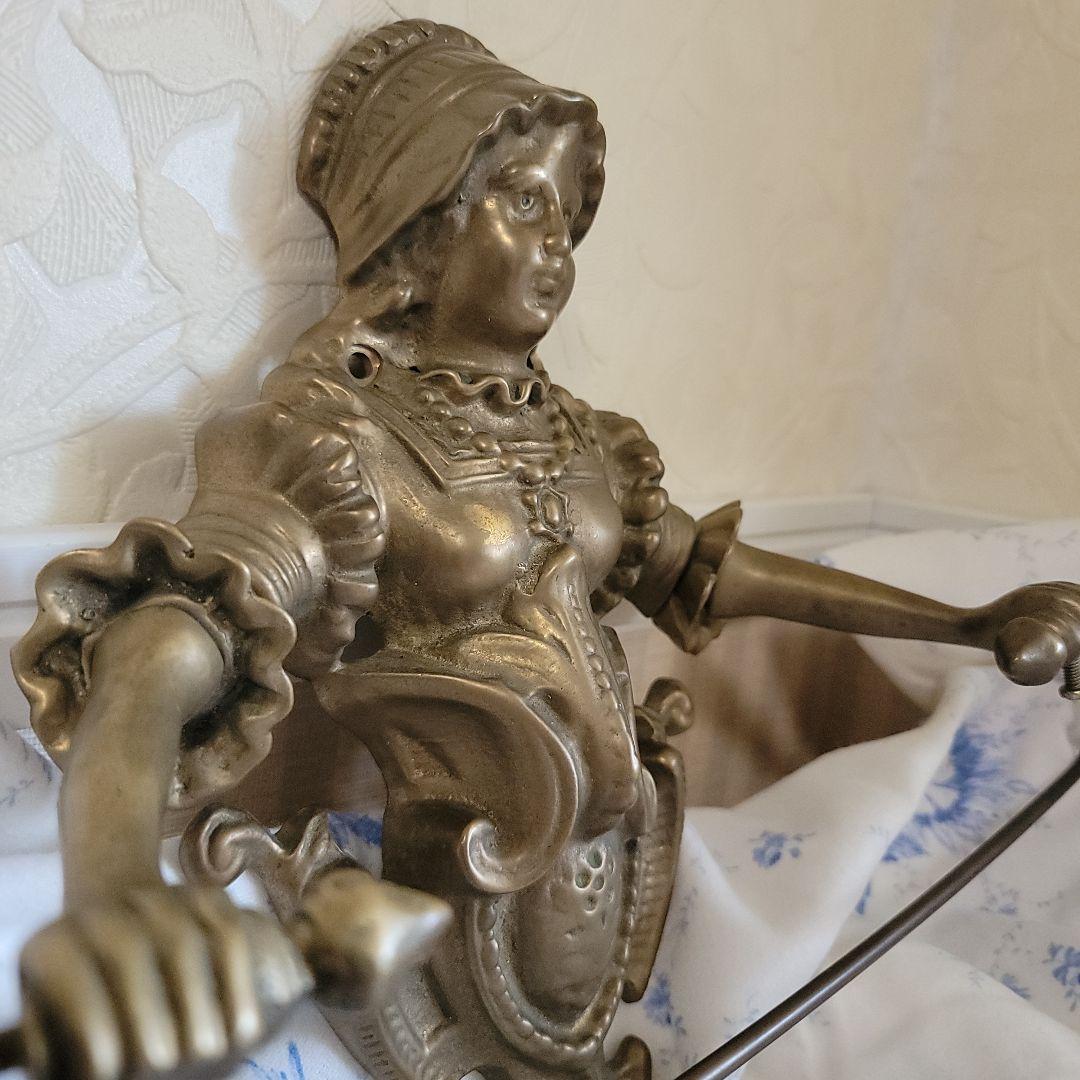 西洋アンティーク　真鍮製タオルハンガー　フランスアンティーク