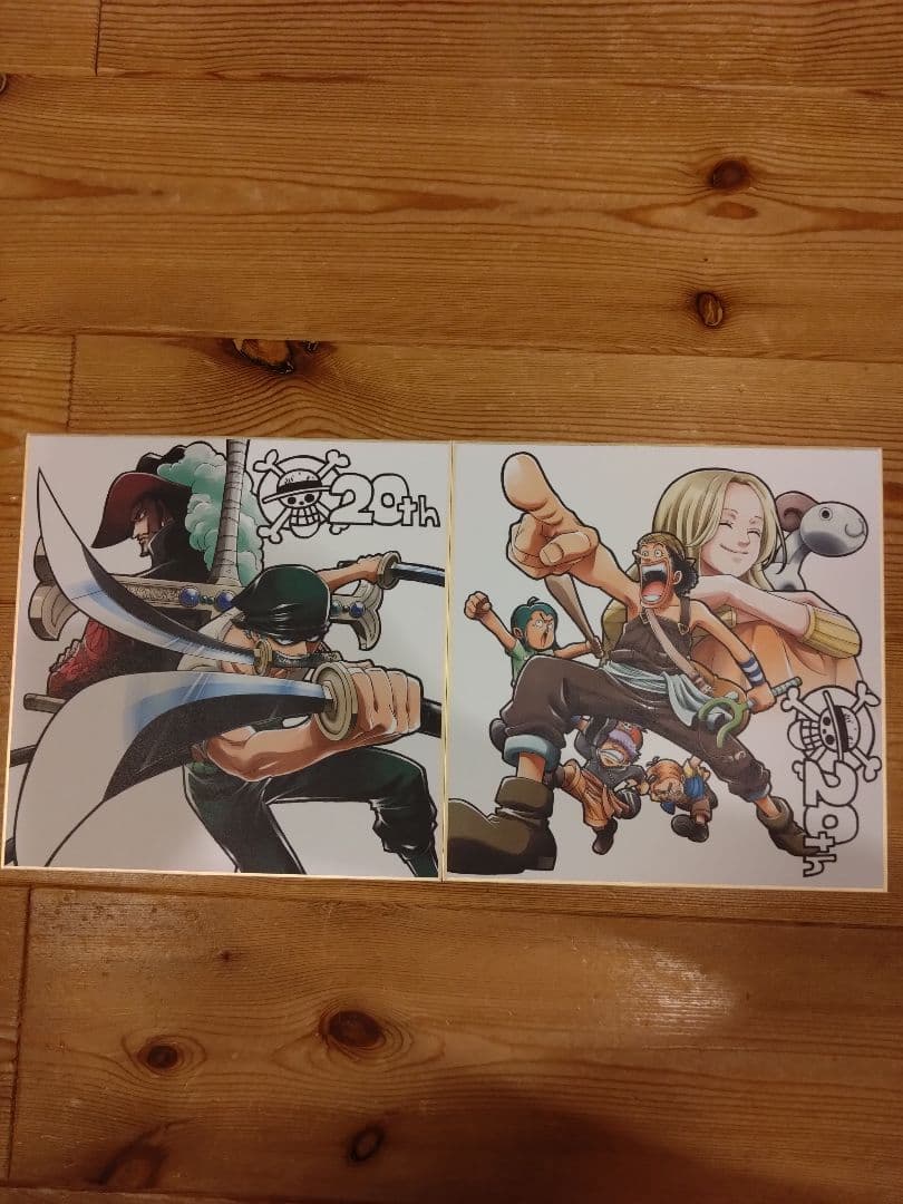 ワンピース フィギュアセット 9体 + 20周年記念色紙17枚（ダブリ含む）