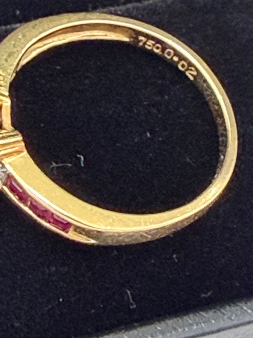 k18❤️ルビー＆ダイヤモンド　リング