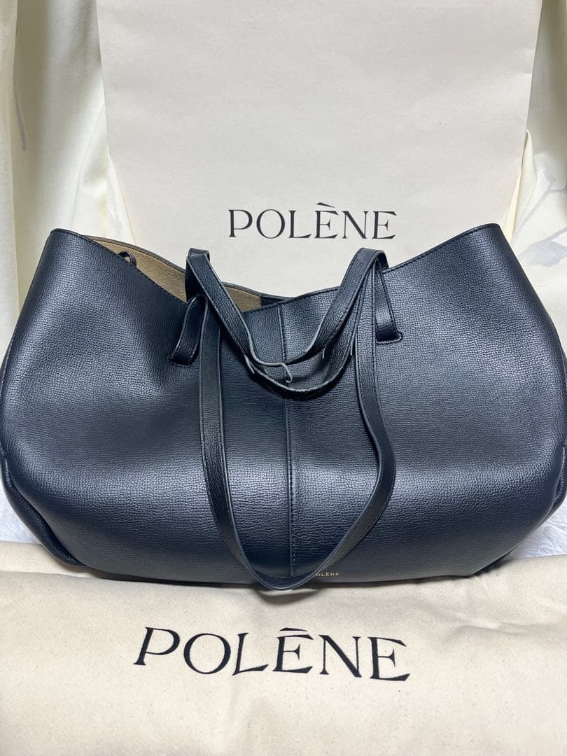 POLÈNE ブラック ショルダーバッグ