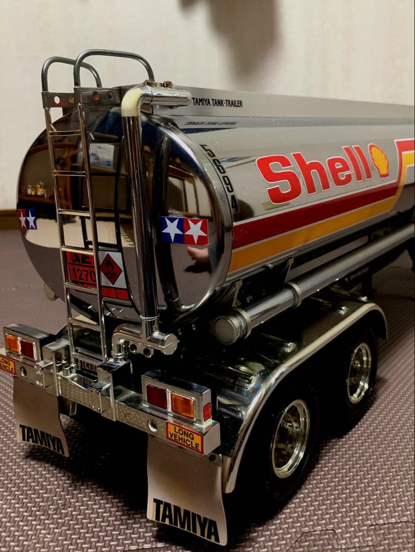 【美品】タミヤ　1/14 トレーラー　SHELL タンクローリー