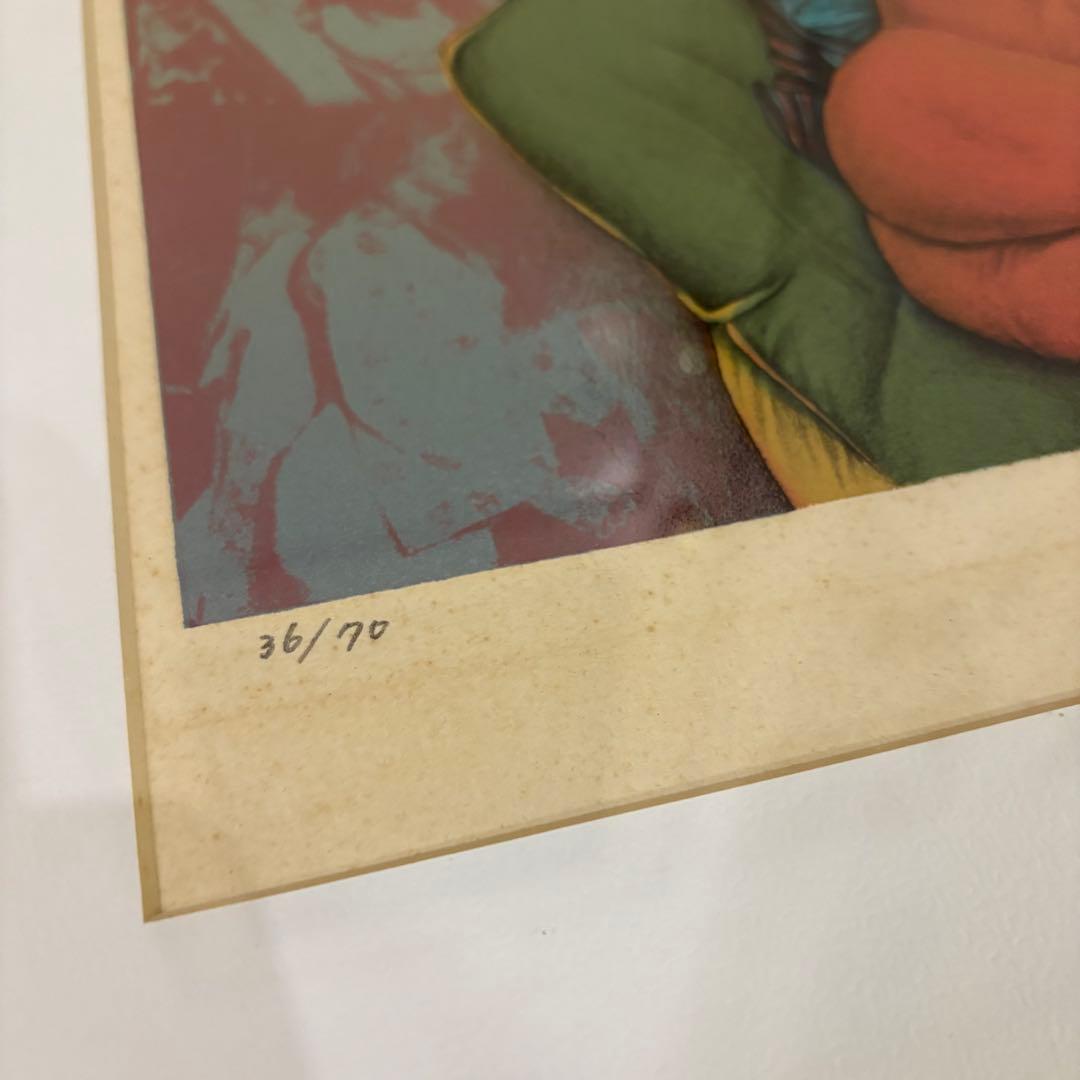 ☆希少☆田村文雄　リトグラフ　版画　　現代アート　女