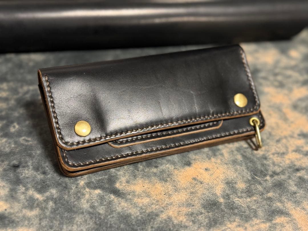 MARYAM社HORSE BUTT(茶芯)血筋多め個体!トラッカーウォレット