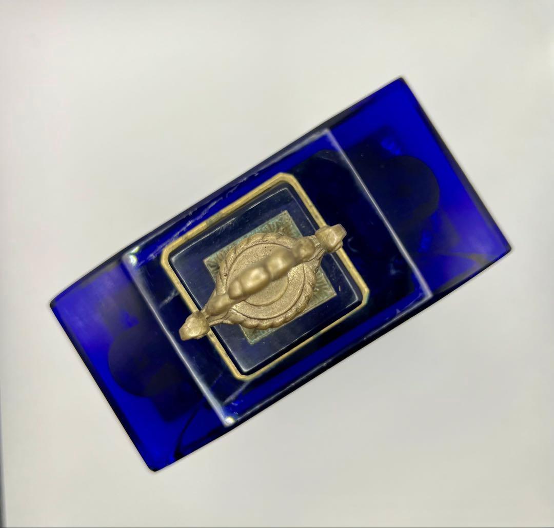 精工舎　SEIKOSHA 宮型ガラス置時計　アンティーク　大正ロマン　傷あり