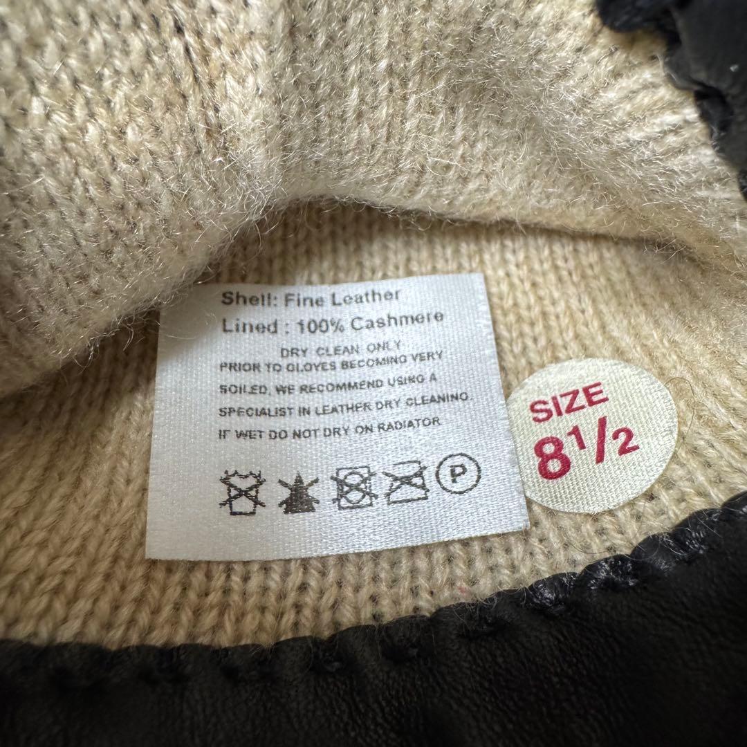 【DENTS】デンツ グローブ 本革 ヘアシープグローブカシミヤ100%