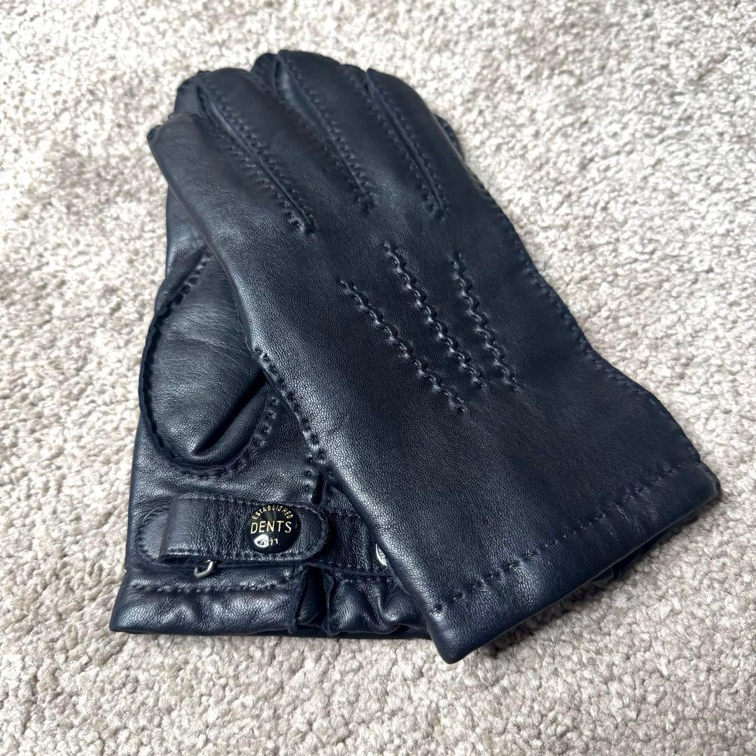 【DENTS】デンツ グローブ 本革 ヘアシープグローブカシミヤ100%