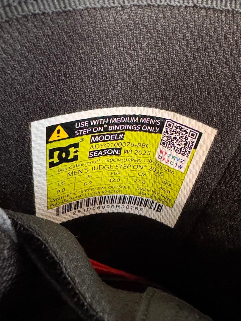 H*k様 DC Men's Judge Step On 2025ブーツ 27cm