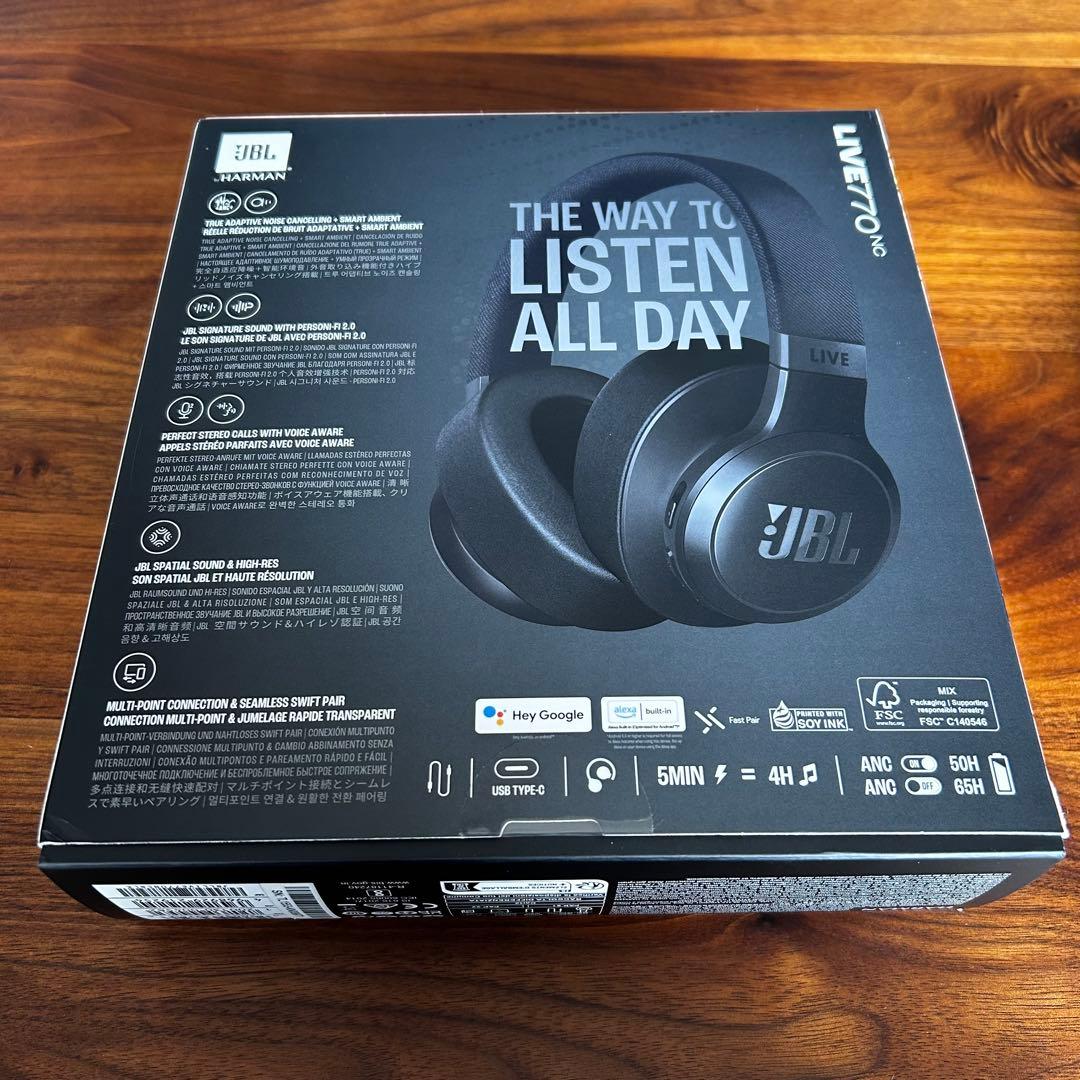 JBL LIVE 770 NC ヘッドホン ブラック