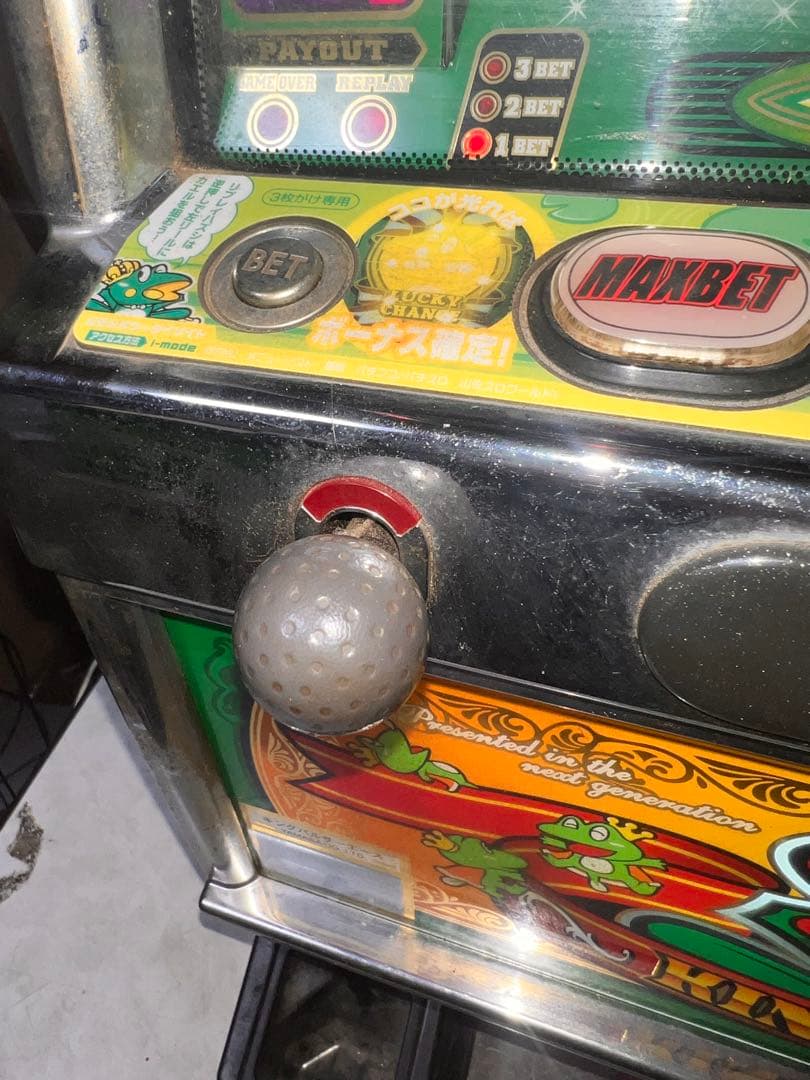 動作良好 パチスロ実機 山佐 キングパルサーエース 機 レトロスロット