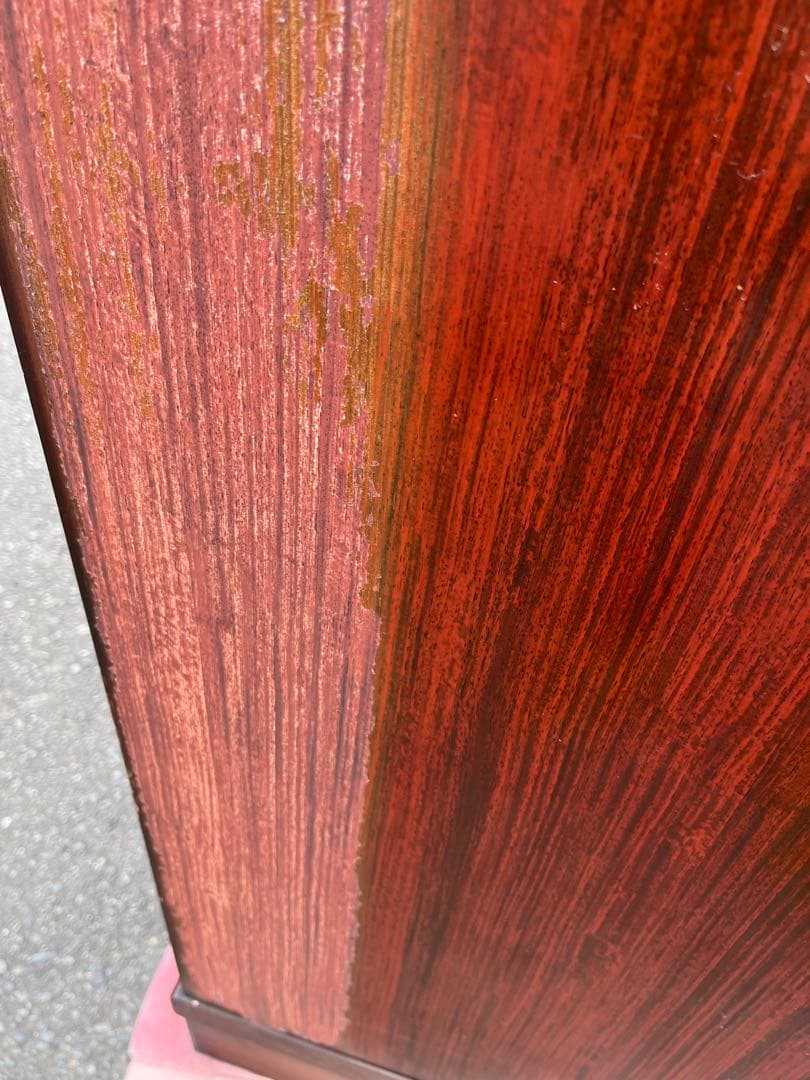 【アンティーク】木製 ガラス戸 キャビネット サイドボード リビングボード