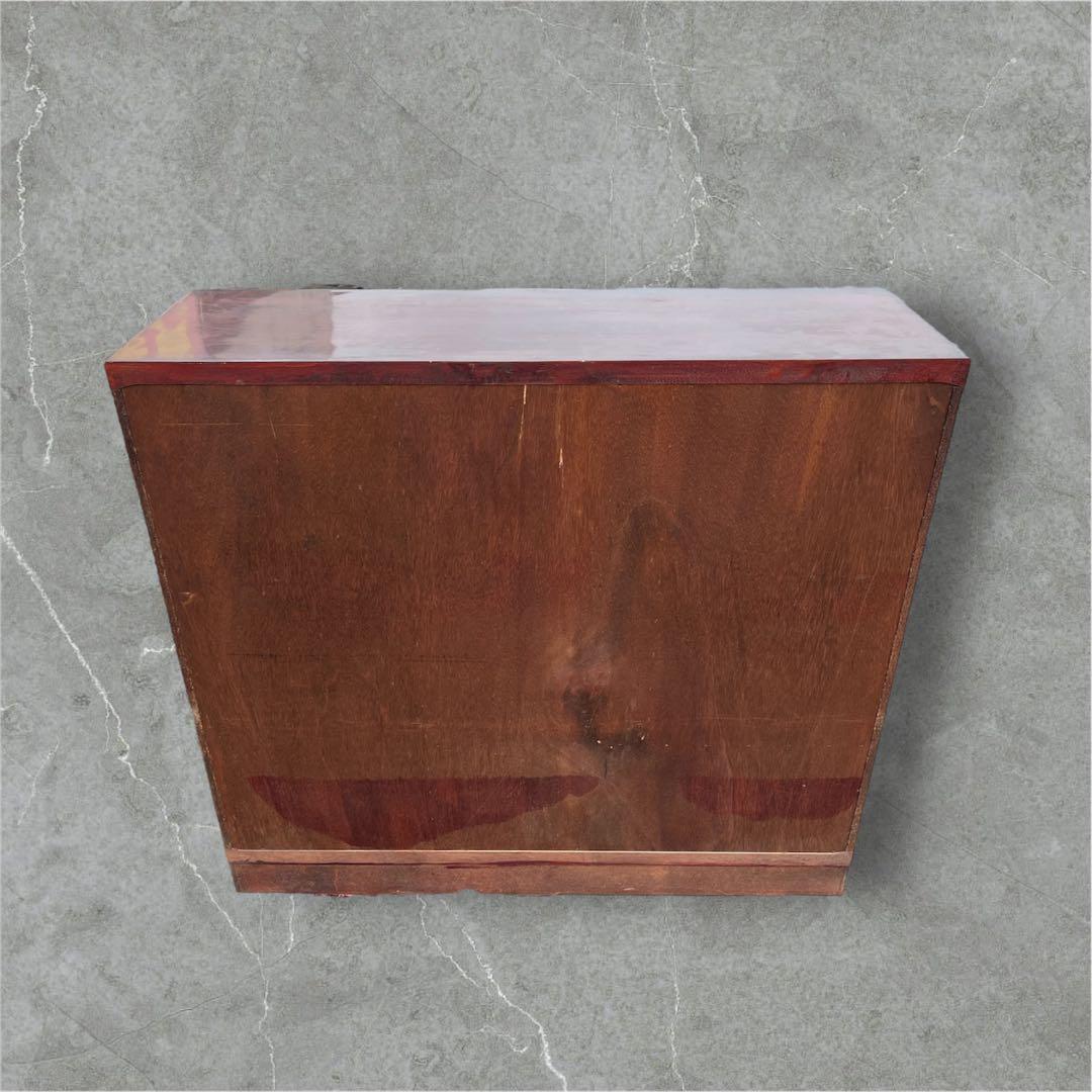 【アンティーク】木製 ガラス戸 キャビネット サイドボード リビングボード